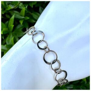 Sterling silver link bracelet